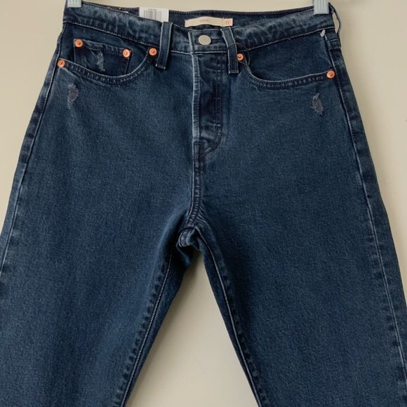Levi’s Premium Wedgie Frayed Hem Jeans High Rise Button Fly 27 - Picture 11 of 11
